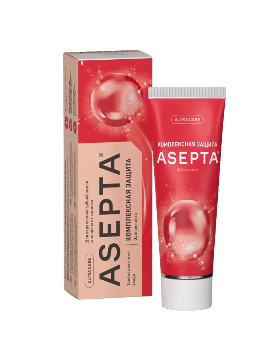Зубная паста ASEPTA Комплексная защита 75мл - в интернет-магазине tut-beauty.by