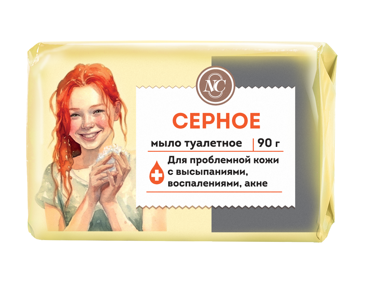 Мыло Невская Косметика серное 90г