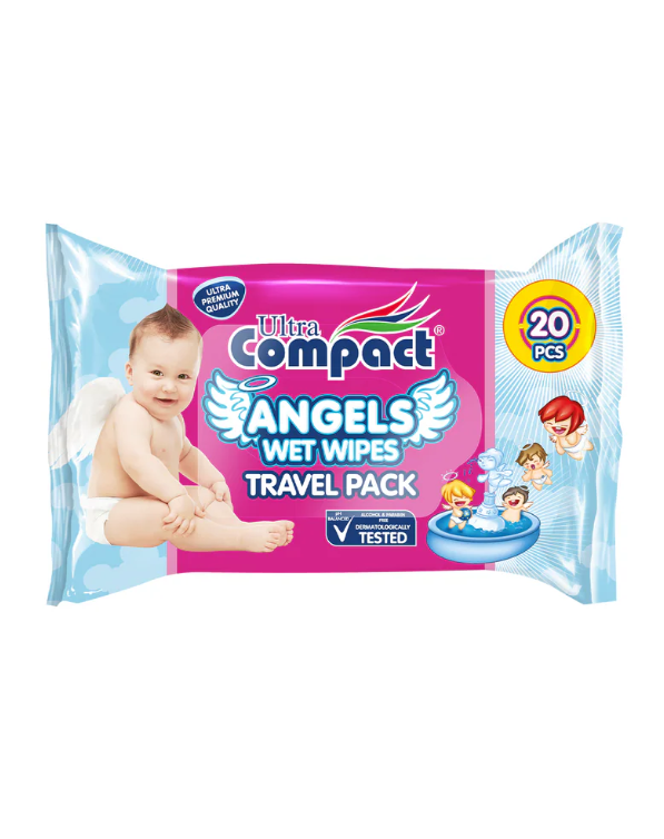 Салфетки влажные Ultra Compact Angels детские 20шт - в интернет-магазине tut-beauty.by
