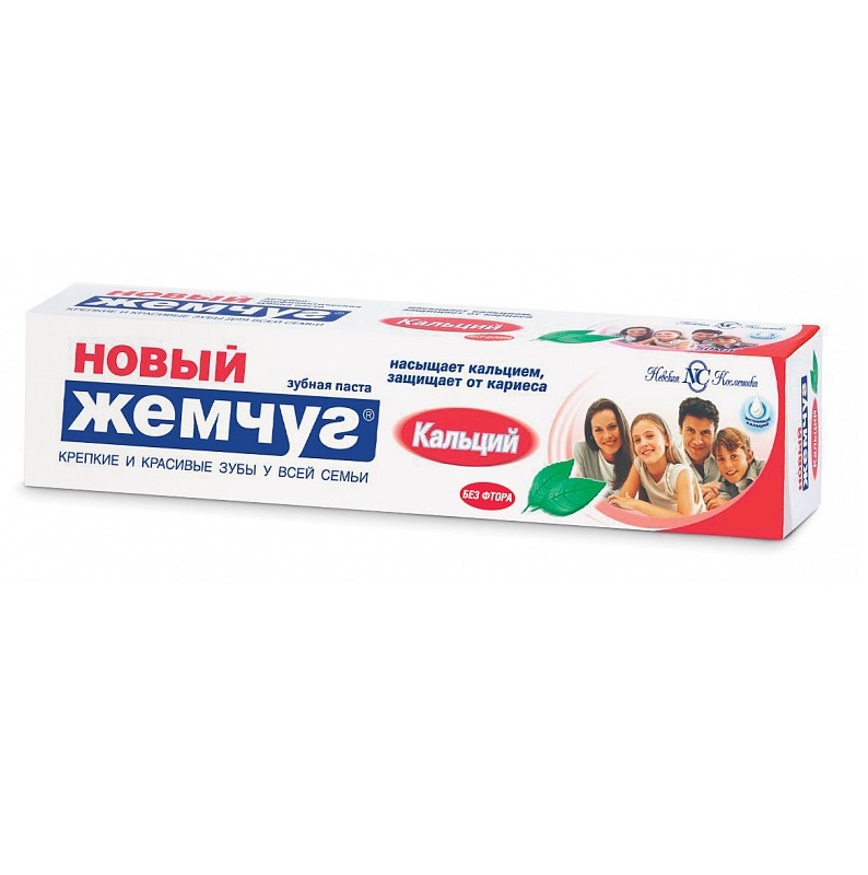 Зубная паста Новый Жемчуг Кальций 100мл - купить в интернет-магазине tut-beauty.by.