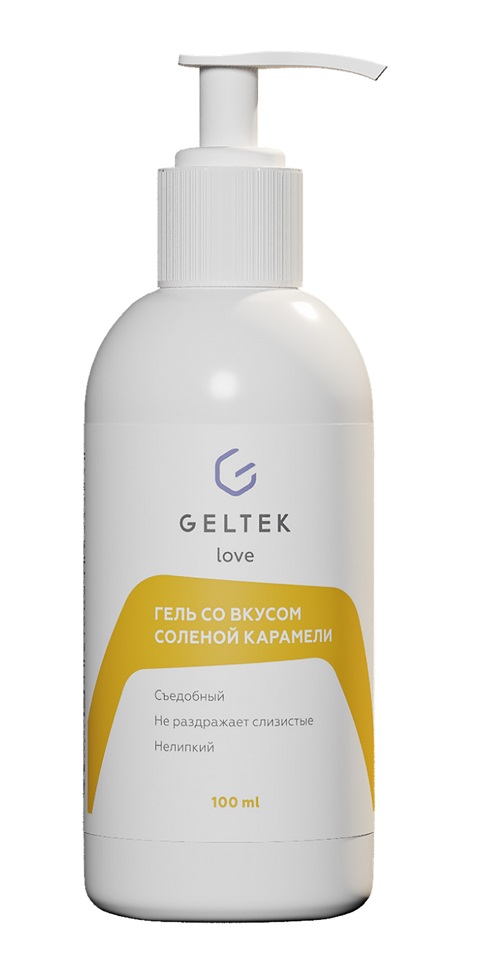 Лубрикант Geltek Love со вкусом соленой карамели 100мл - в интернет-магазине tut-beauty.by