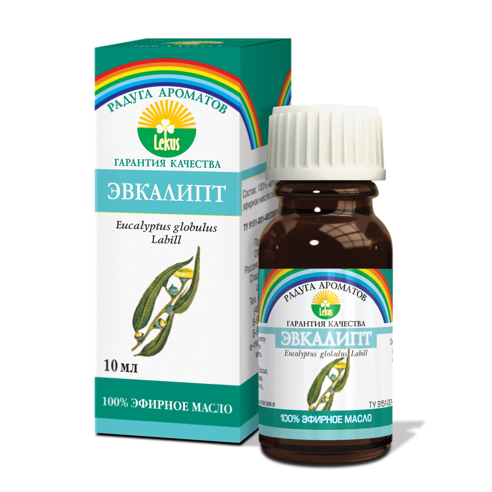 Эфирное масло Lekus эвкалипт 10мл - в интернет-магазине tut-beauty.by