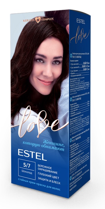 Краска для волос Estel Love тон 5.7 шоколад 115мл