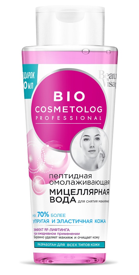 Мицеллярная вода BioCosmetolog омолаживающая пептидная 260мл - в интернет-магазине tut-beauty.by