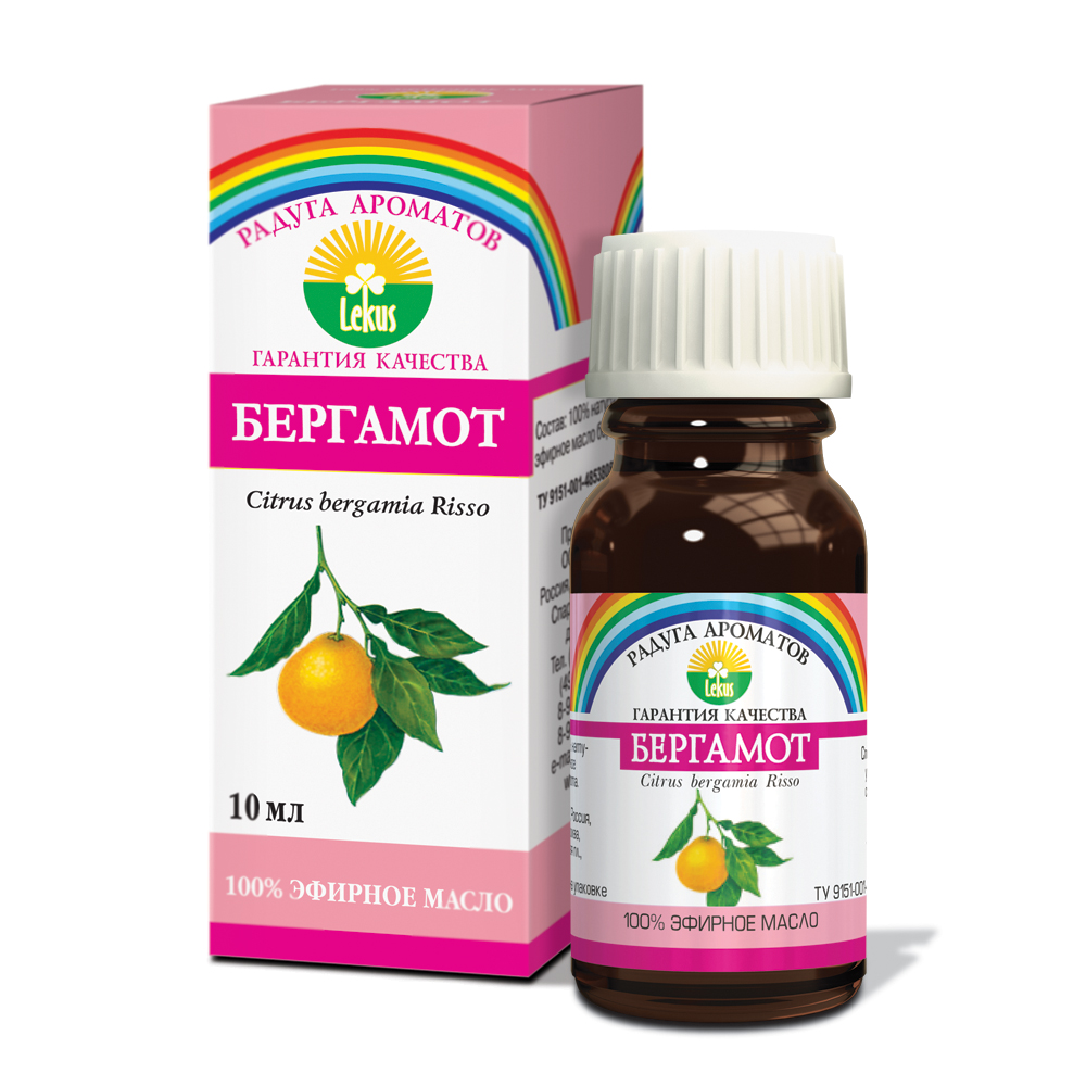 Эфирное масло Lekus бергамот 10мл - в интернет-магазине tut-beauty.by