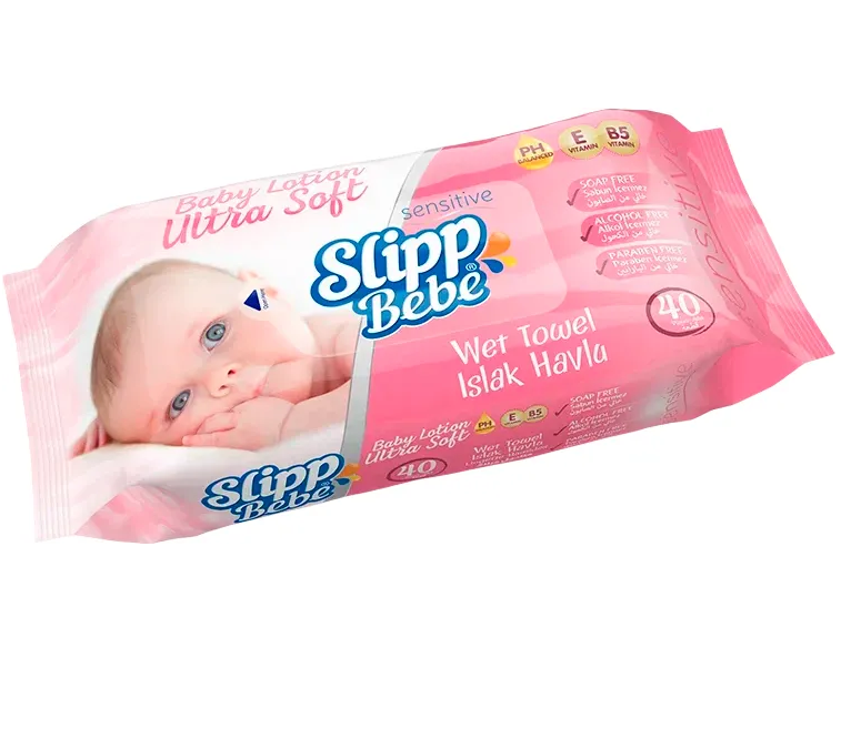 Салфетки детские влажные Slipp Bebe 40шт