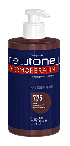 Маска для волос Estel Professional Newtone Haute Couture тон 7.75 русый коричнево-красный 435мл