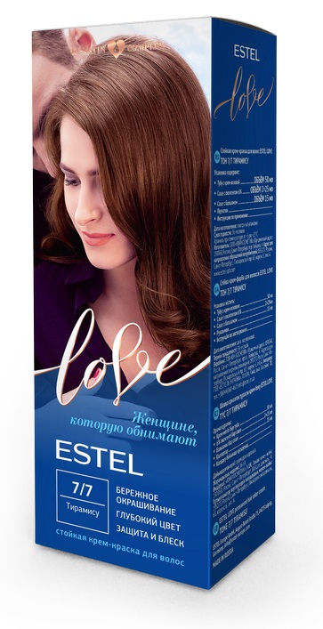 Краска для волос Estel Love тон 7.7 тирамису 115мл