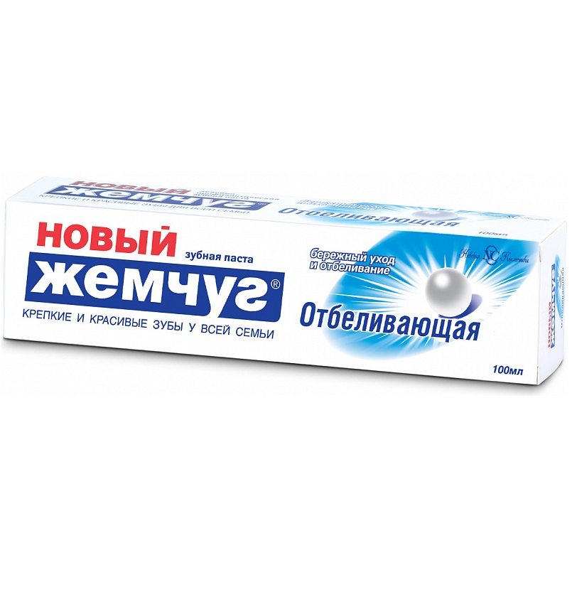 Зубная паста Новый Жемчуг отбеливающая 100мл - купить в интернет-магазине tut-beauty.by.