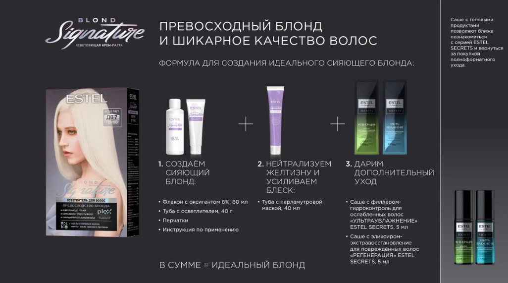 Осветлитель для волос Estel Blond Signature 170мл