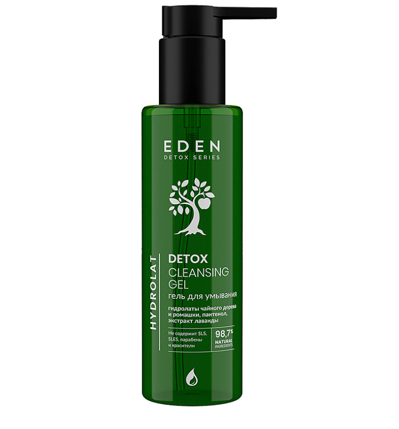 Гель для умывания EDEN DETOX Hydrolat 200мл - в интернет-магазине tut-beauty.by