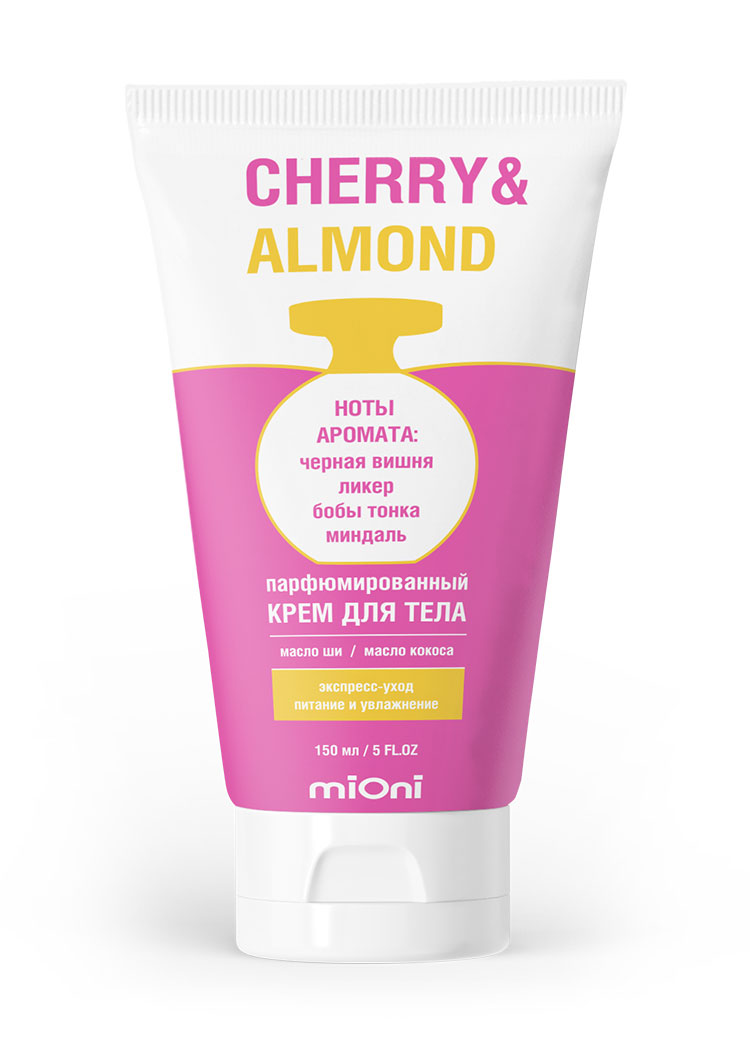 Крем для тела MIONI cherry&almond парфюмированный 150мл - в интернет-магазине tut-beauty.by
