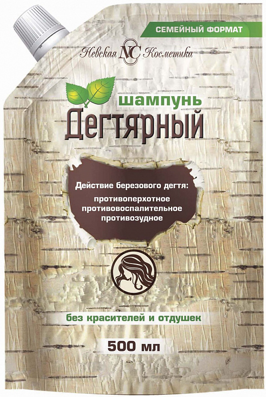 Шампунь для волос Невская Косметика дегтярный 500мл - купить в интернет-магазине tut-beauty.by.