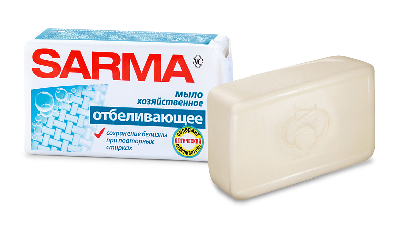 Мыло хозяйственное Сарма Антибактериальное 140гр