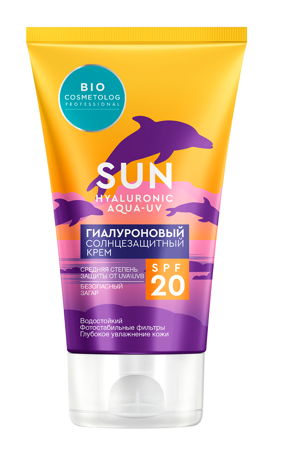 Крем солнцезащитный Bio Cosmetolog Professional SPF20 гиалуроновый 150мл р - в интернет-магазине tut-beauty.by