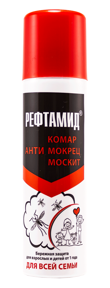 Репеллент Рефтамид для всей семьи 145мл - в интернет-магазине tut-beauty.by
