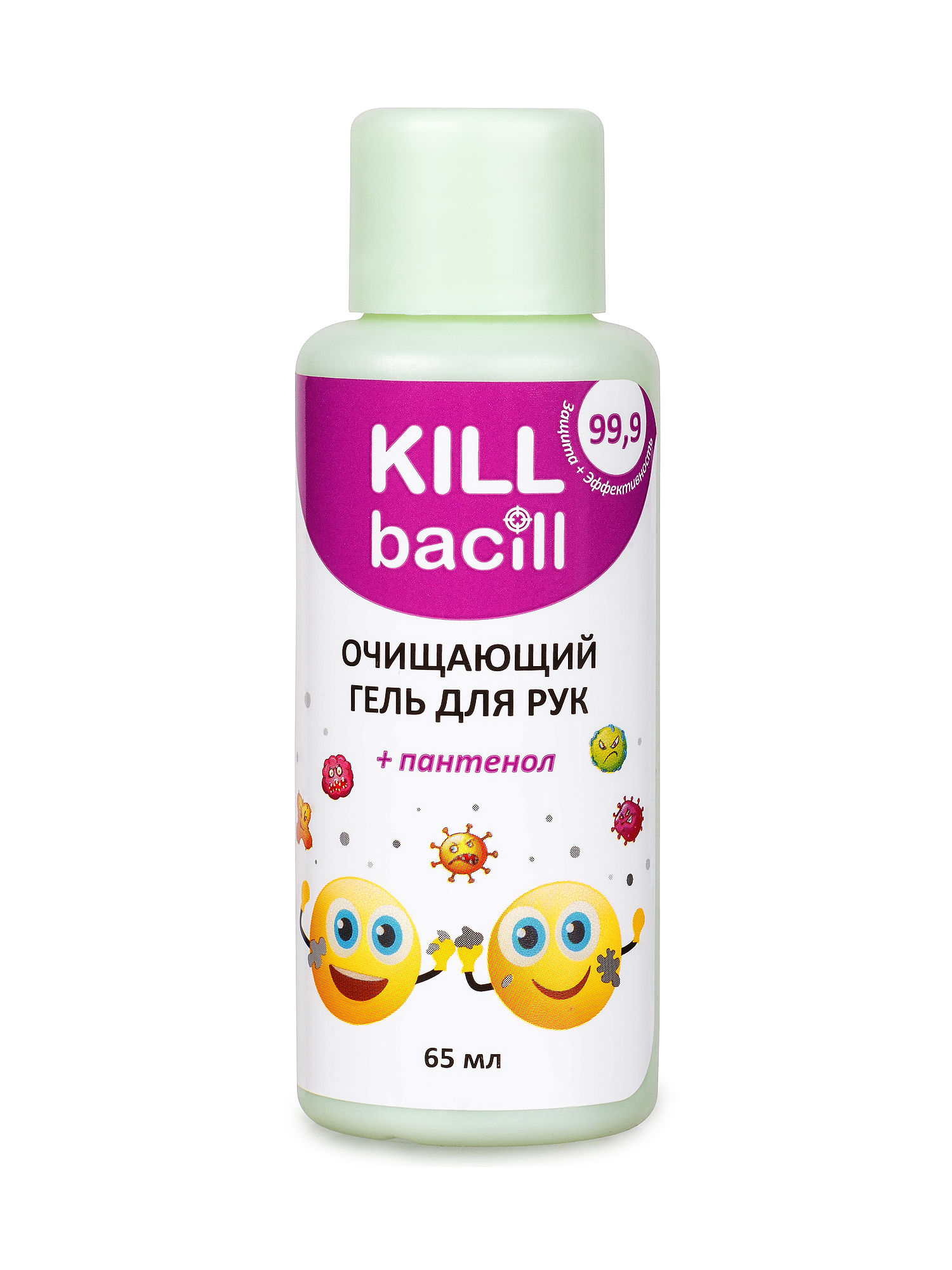 Антибактериальный гель для рук Kill Bacill с пантенолом 65мл