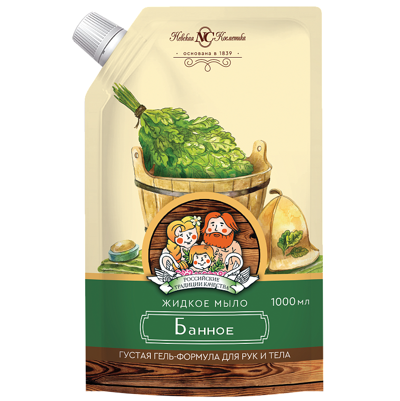 Мыло Невская Косметика Банное жидкое 1000мл - купить в интернет-магазине tut-beauty.by.