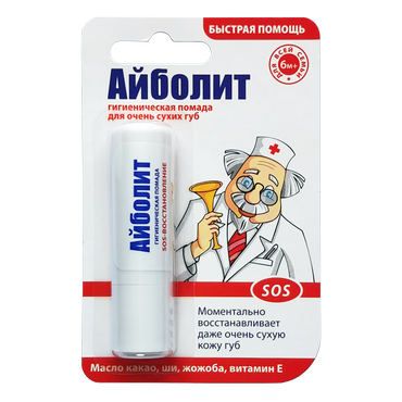 Гигиеническая помада Айболит SOS-восстановление 2.8г