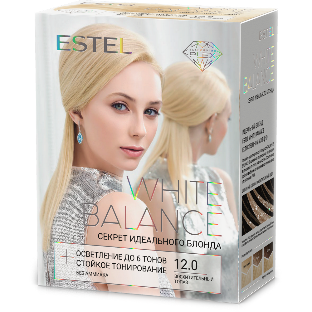 Набор для окрашивания Estel White Balance тон 12.0 восхитительный топаз - в интернет-магазине косметики TUT-BEAUTY.BY