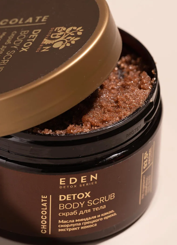 Скраб для тела EDEN Detox Chocolate сахарный 300г - в интернет-магазине tut-beauty.by