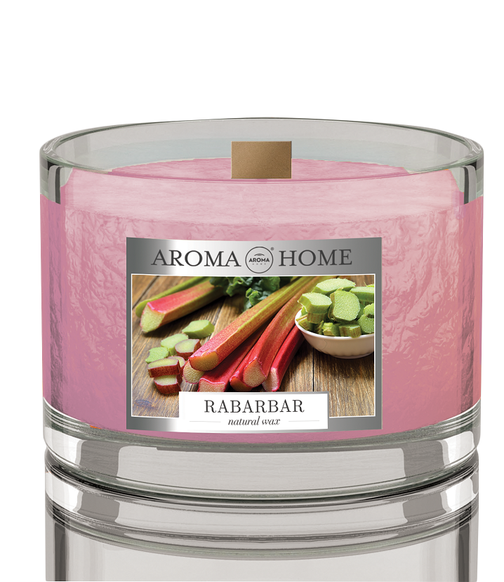 Ароматизированная свеча Aroma Home Rhubarb ревень 115г р - в интернет-магазине tut-beauty.by