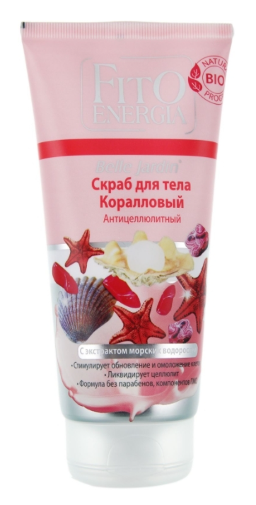 Скраб для тела Belle Jardin Fito Energia коралловый антицеллюлитный 200мл
