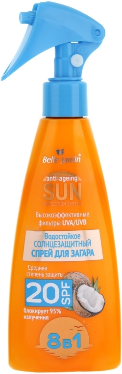 Спрей для тела Belle Jardin Sun SPF20 солнцезащитный для загара 180мл