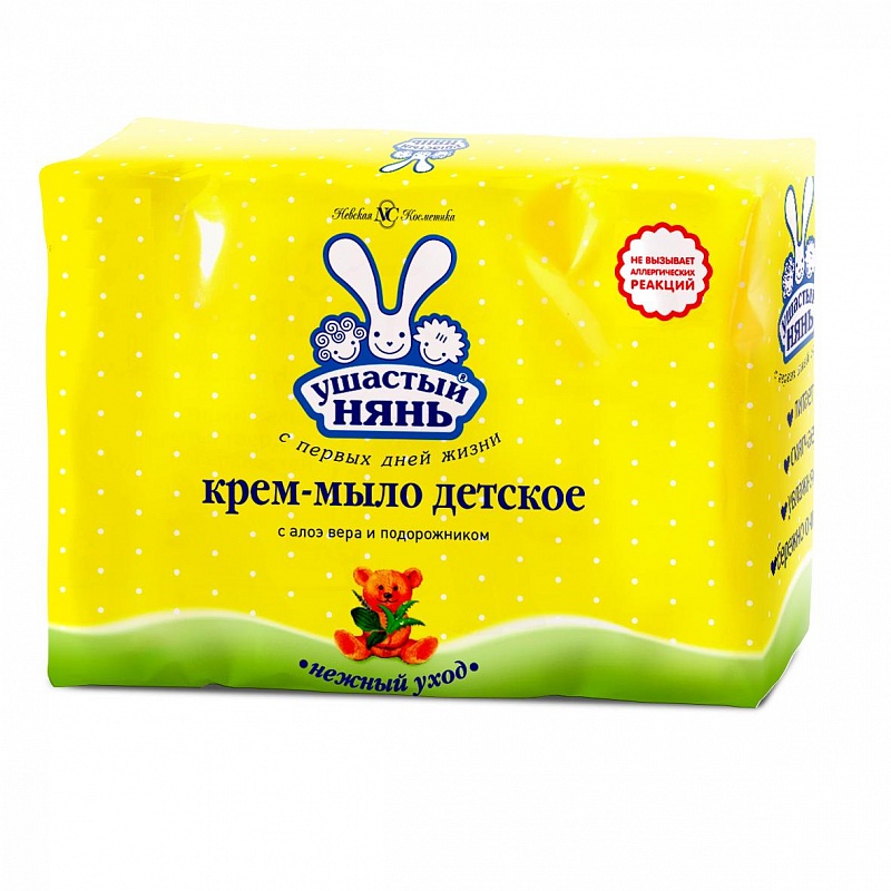 Мыло Ушастый Нянь с алоэ 4х100г - купить в интернет-магазине tut-beauty.by.