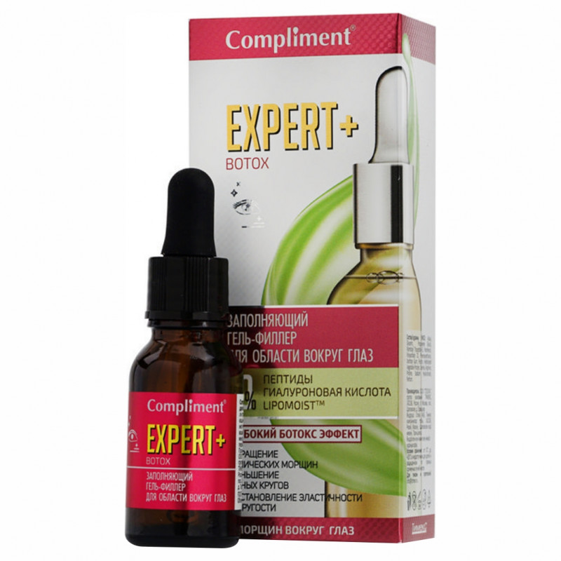 Гель для глаз Compliment Expert+Botox антивозрастной заполняющий 15мл