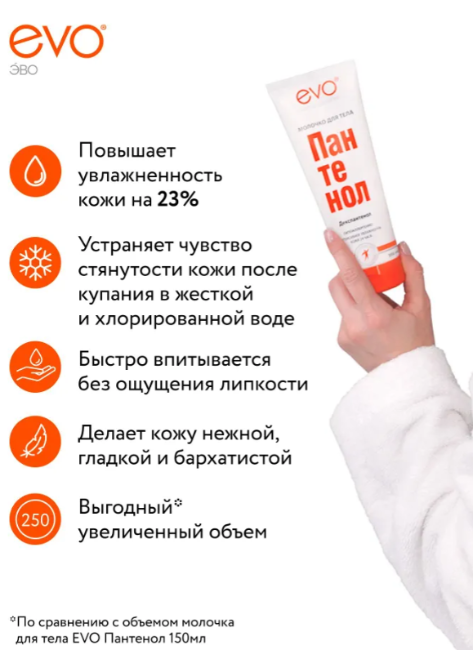 Молочко для тела Evo Пантенол 250мл