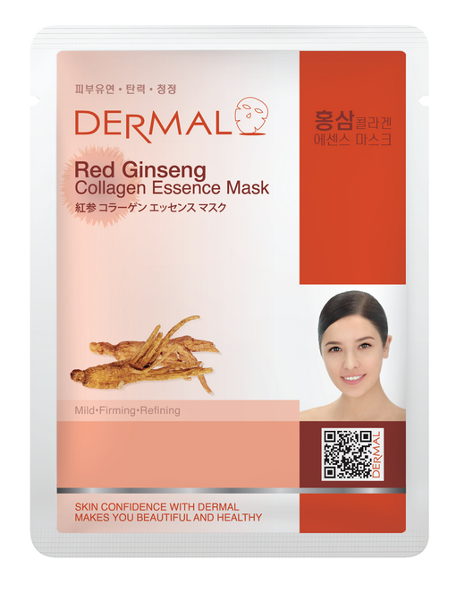 Маска для лица Dermal Red Ginseng Collagen женьшень и коллаген 23г - в интернет-магазине tut-beauty.by