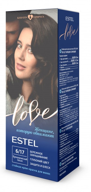 Краска для волос Estel Love тон 6.17 вулканический песок 115мл