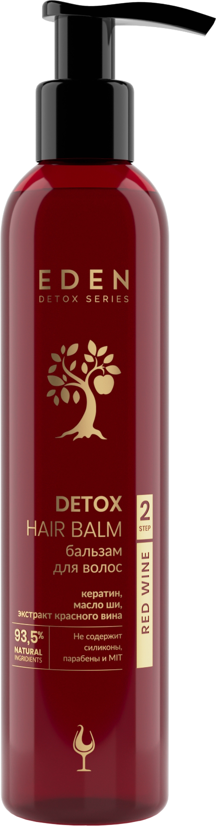 Бальзам для волос Eden Detox Red Wine 350мл - в интернет-магазине tut-beauty.by
