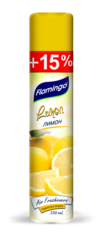 Освежитель воздуха Flamingo лимон 350мл