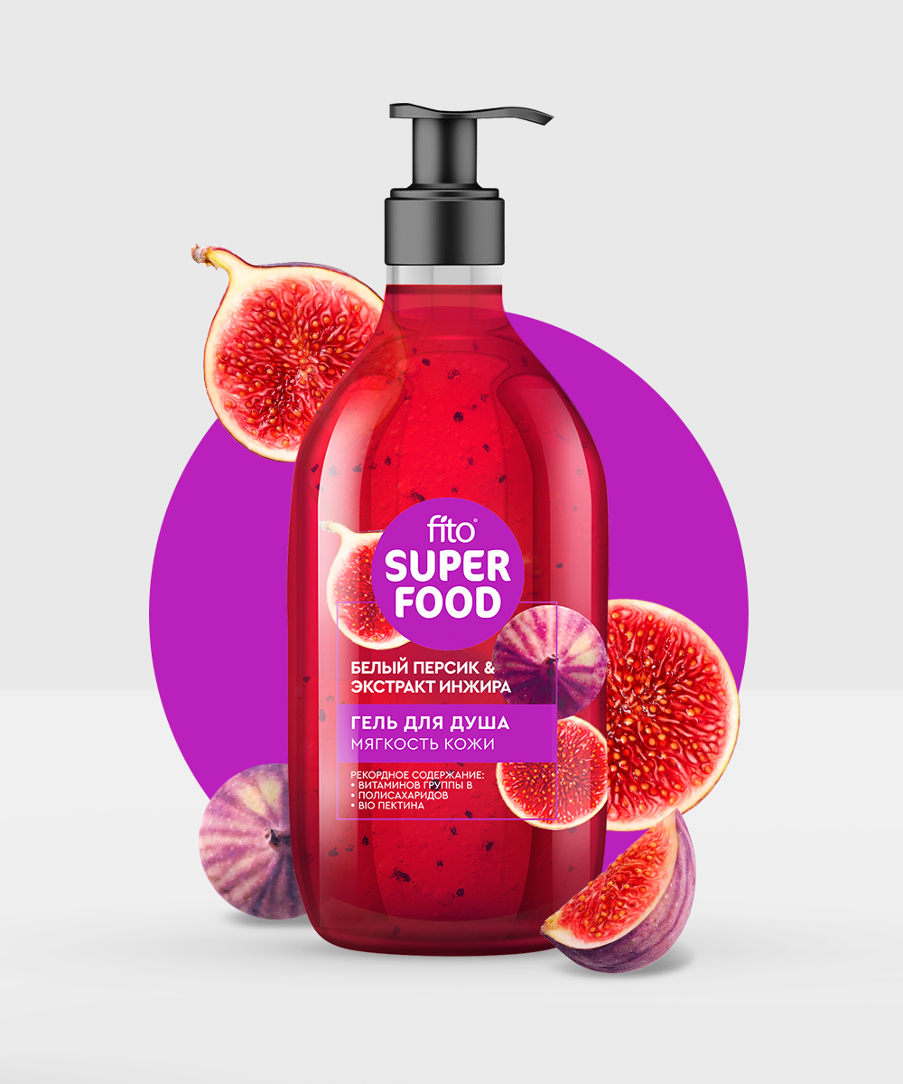 Гель для душа Fito Superfood мягкость кожи 520мл - в интернет-магазине tut-beauty.by
