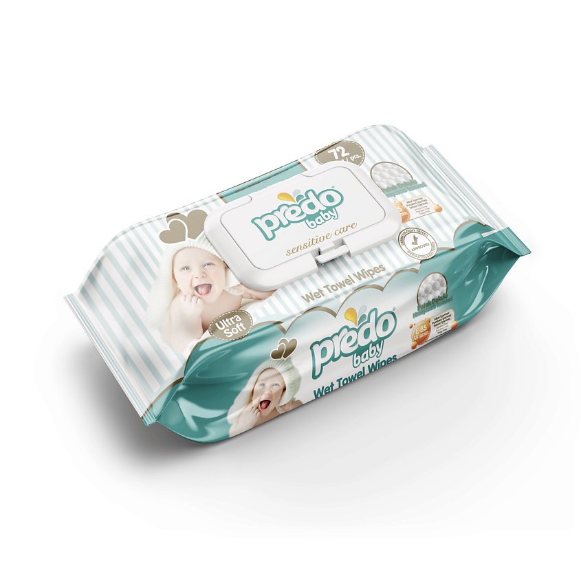 Салфетки Predo Baby детские влажные 72шт