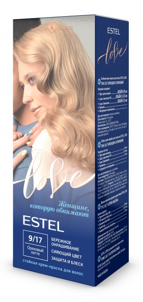 Краска для волос Estel Love тон 9.17 ореховый латте 115мл