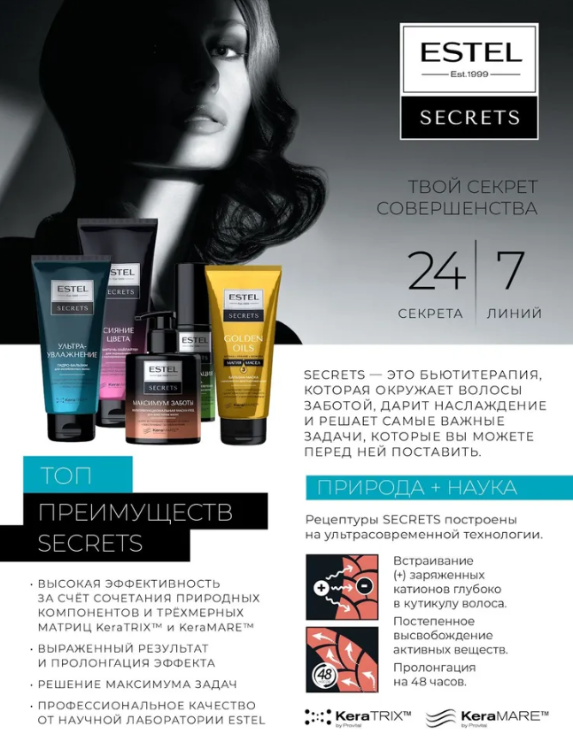 Бальзам для волос Estel Secrets Роскошь Блонда для светлых и обесцвеченных 200мл