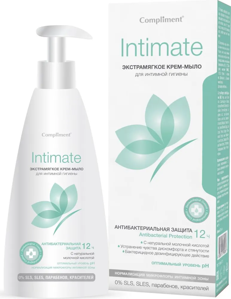 Гель для интимной гигиены Compliment INTIMATE экстрамягкое 250мл - в интернет-магазине tut-beauty.by