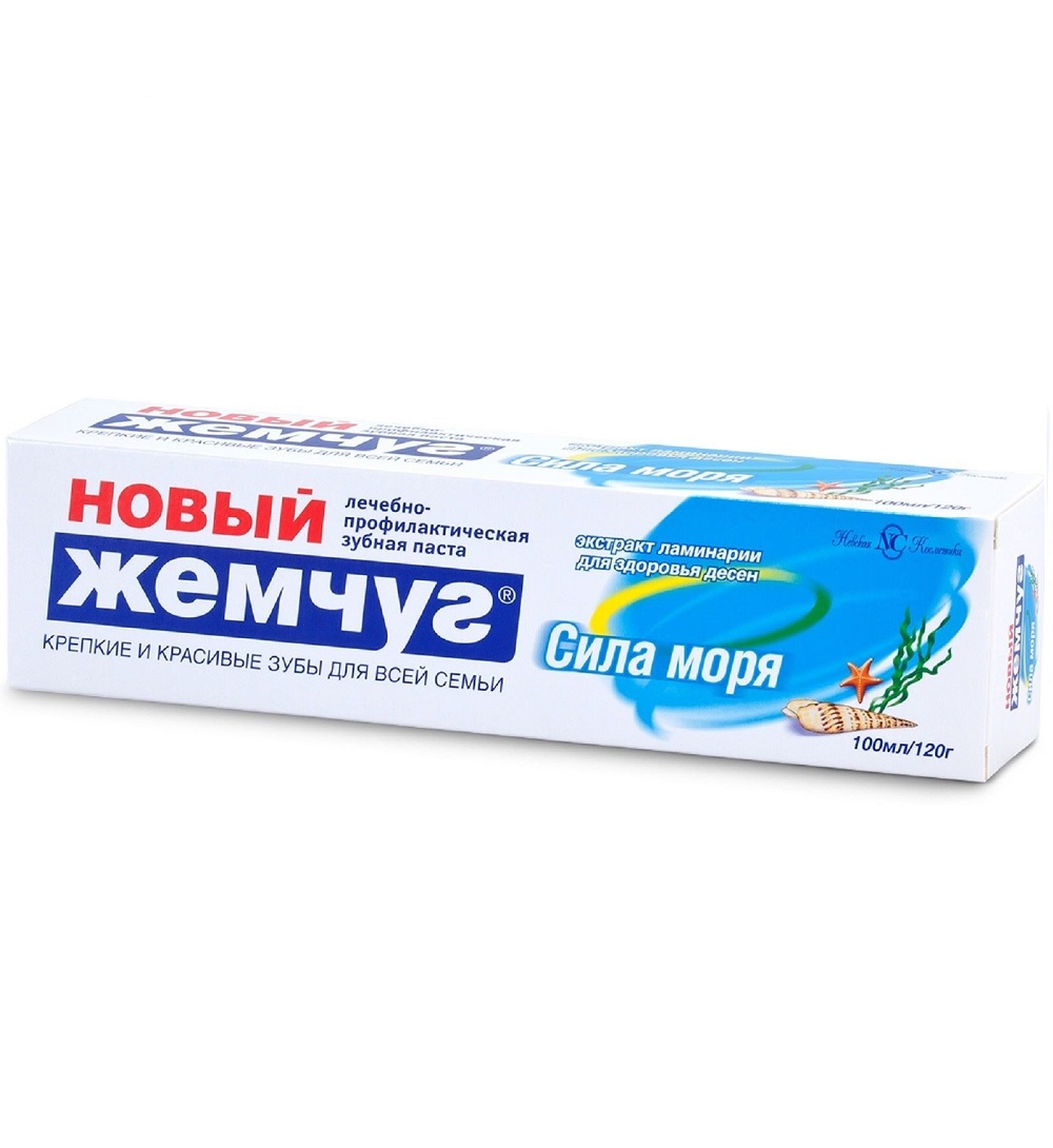 Зубная паста Новый Жемчуг сила моря 100мл - купить в интернет-магазине tut-beauty.by.