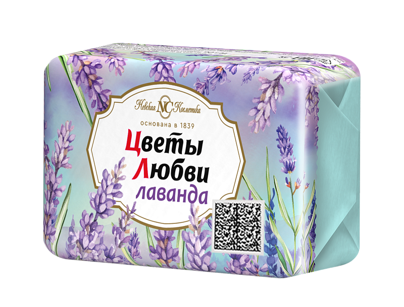 Мыло Невская Косметика Цветы любви Лаванда 90гр