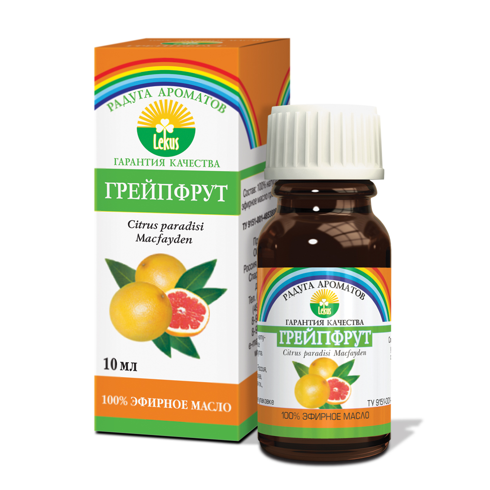 Эфирное масло Lekus грейпфрут 10мл - в интернет-магазине tut-beauty.by