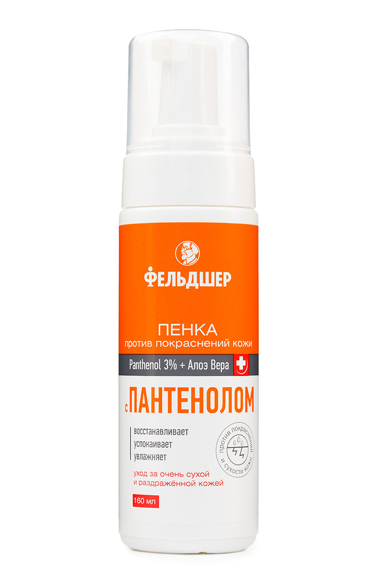 Пенка с пантенолом Фельдшер + алоэ вера 160мл - в интернет-магазине tut-beauty.by