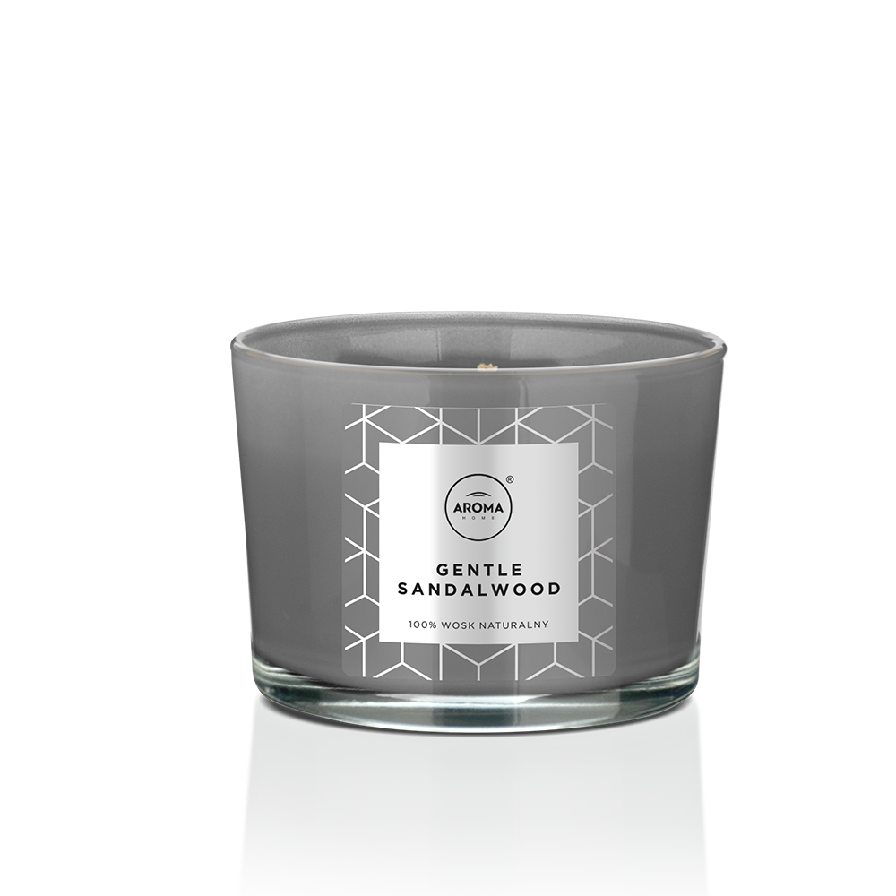 Ароматизированная свеча Aroma Home Gentle Sandalwood нежный сандал 115г р - в интернет-магазине tut-beauty.by