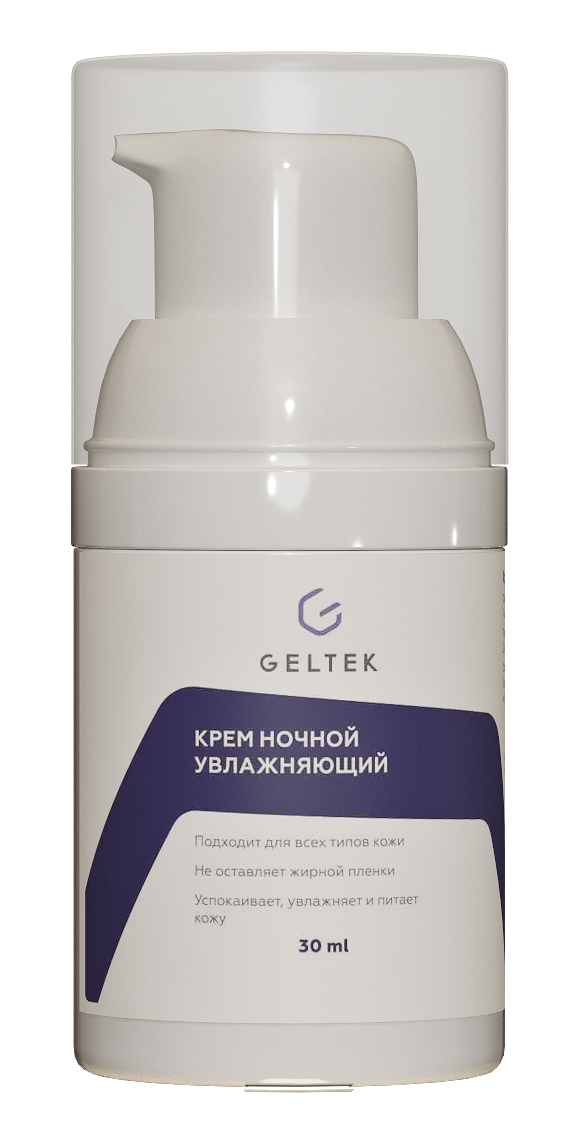 Крем для лица Geltek ночной увлажняющий 30мл - в интернет-магазине tut-beauty.by