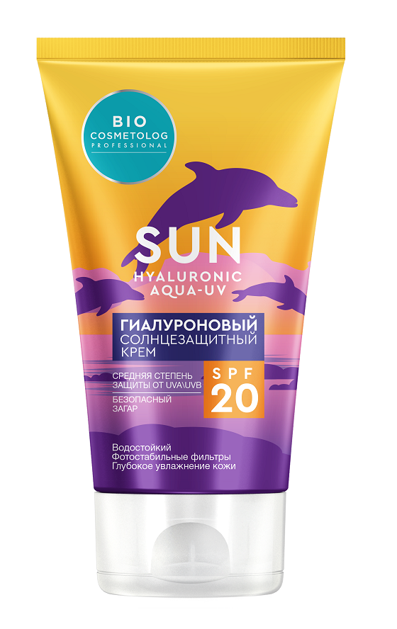 Крем солнцезащитный Bio Cosmetolog Professional SPF20 гиалуроновый 150мл - в интернет-магазине tut-beauty.by