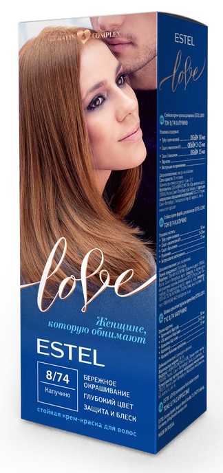 Краска для волос Estel Love тон 8.74 капучино 115мл