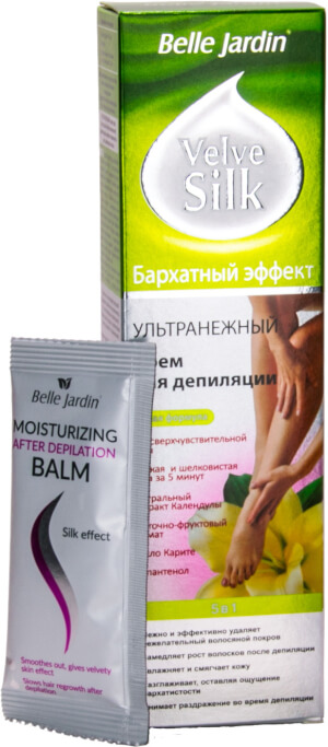 Крем для депиляции Belle Jardin Velvet Silk 5 в 1 ультранежный 125мл