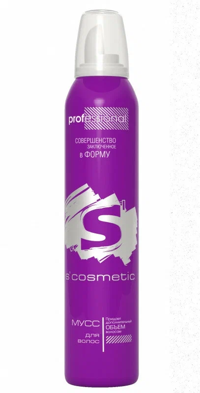 Мусс для волос S'cosmetic объем 200мл р
